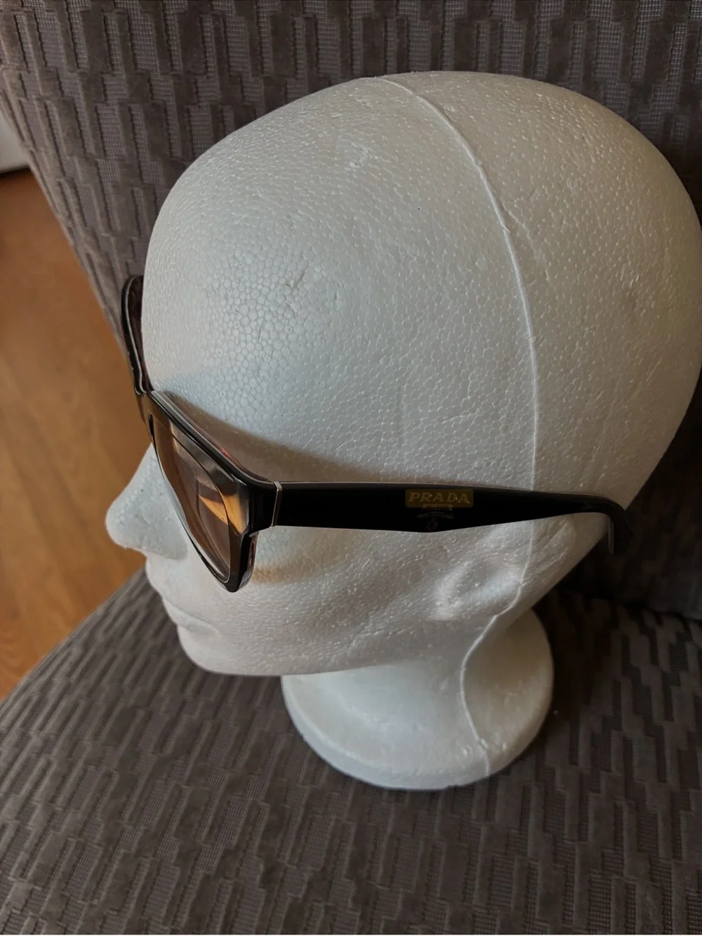 Prada SPRO5P sunglasses Black Cat Eye case box
